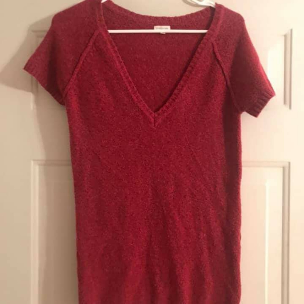 Women brick Red Medium sweater